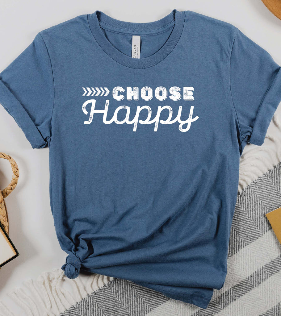 "Choose Happy" Graphic T-Shirt