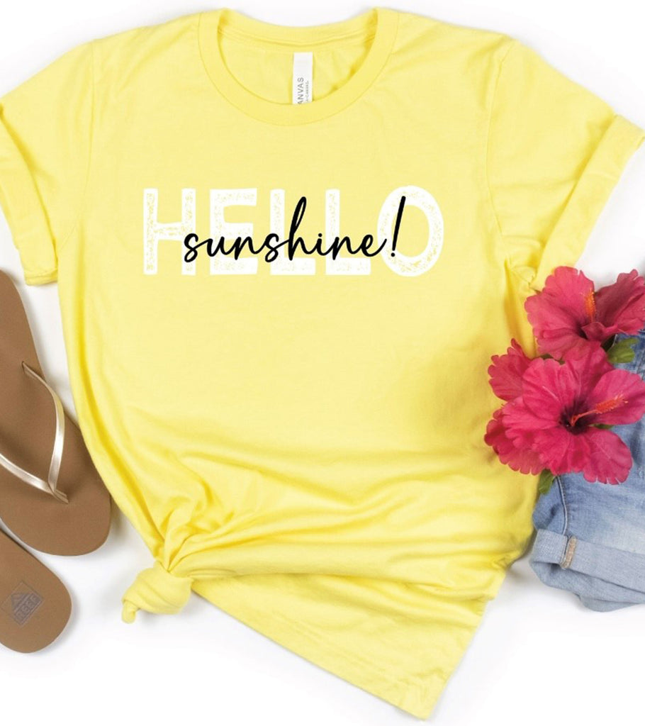 "Hello Sunshine" Graphic T-Shirt